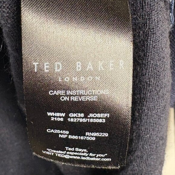 Ted Baker London Floral Sweater Cotton/Silk Blend - Navy/Pink/White - UK4/US10 - Picture 7 of 10